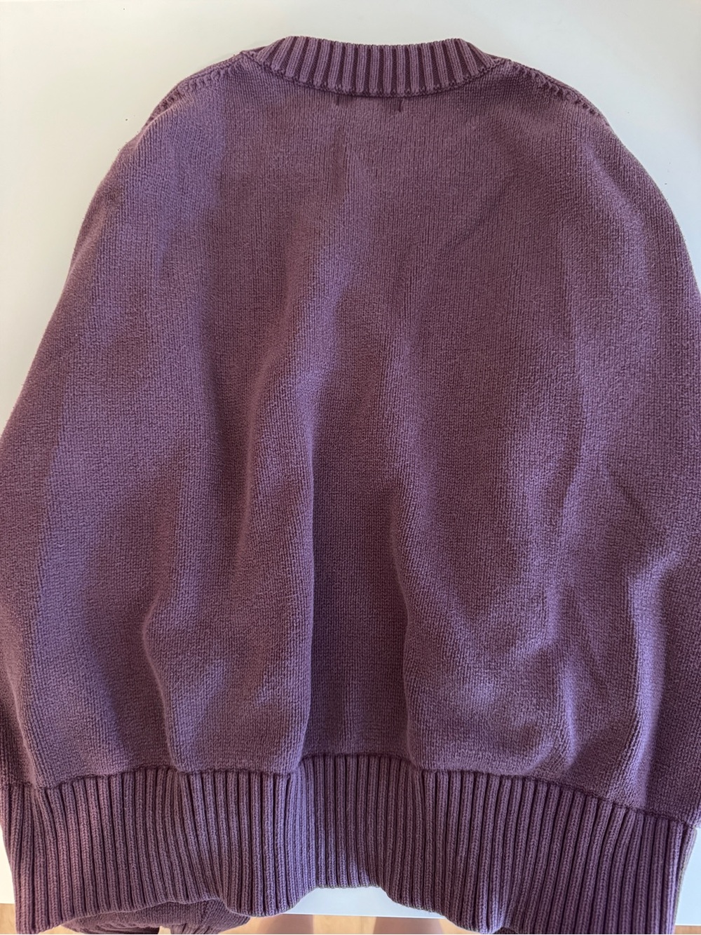 Quince Scoopneck Crew Sweater in Dusty Mauve - Picture 2 of 3